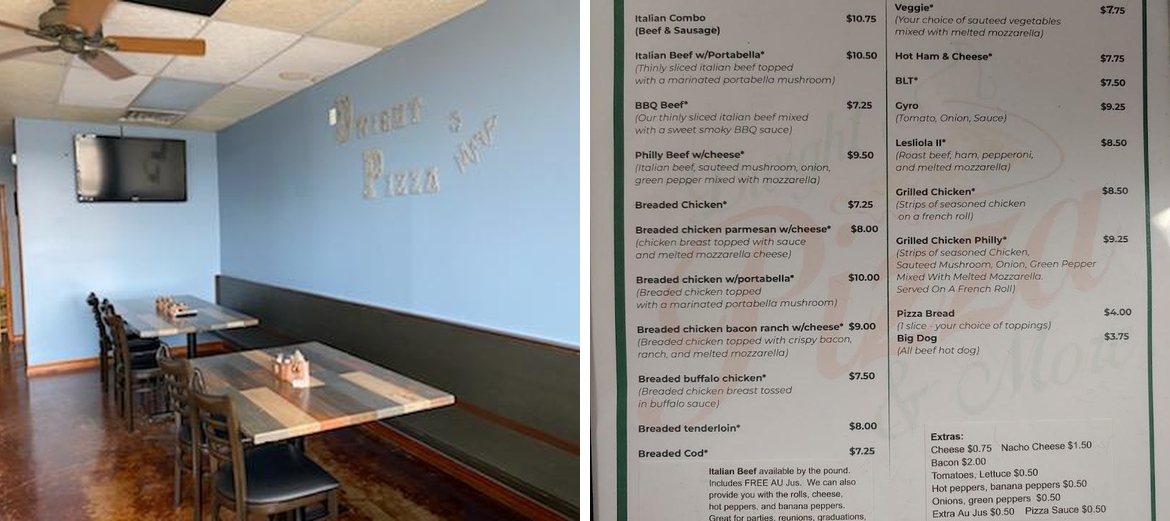 Dwight Pizza & More Menu