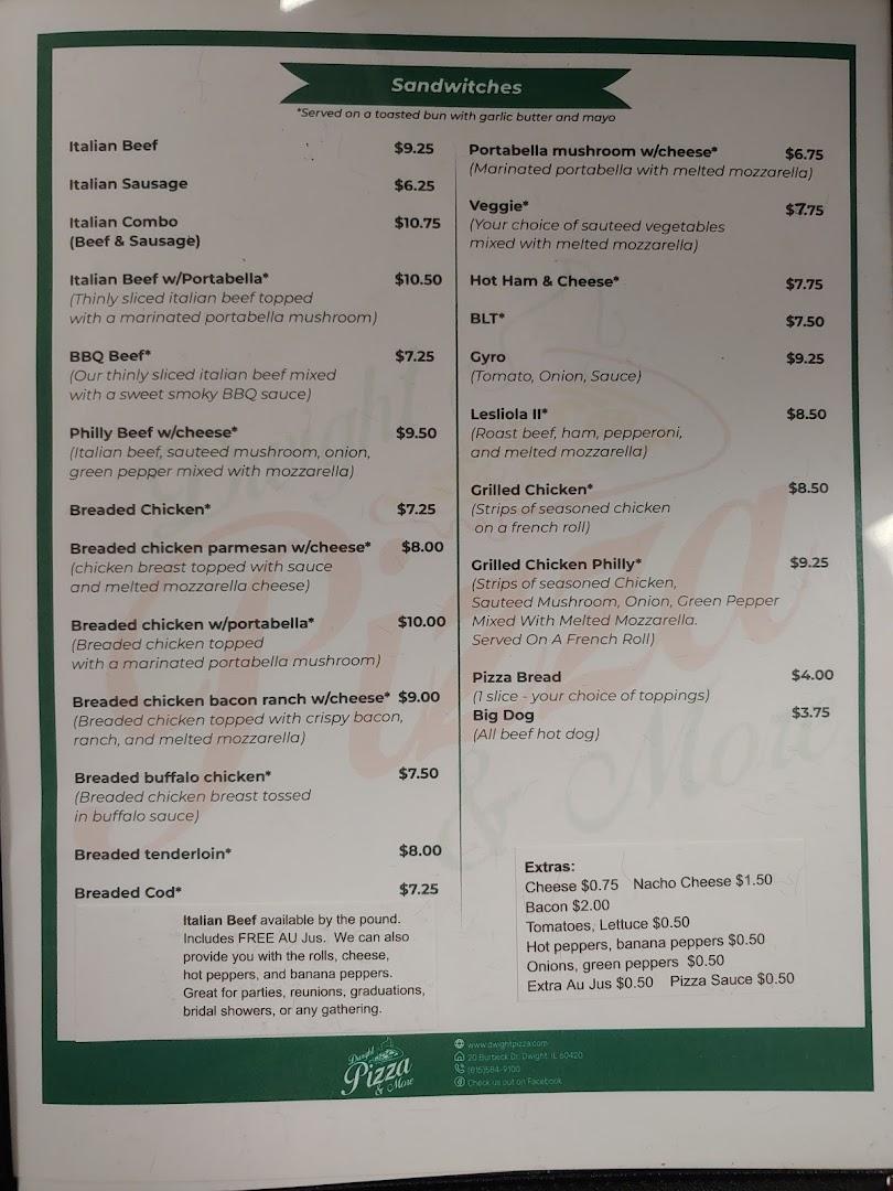 Dwight Pizza & More