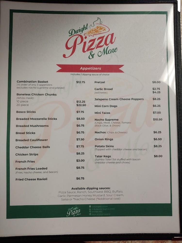 Dwight Pizza & More Menu image 3